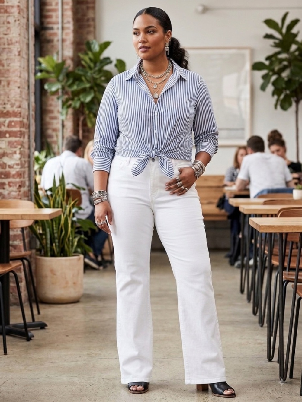 Quince White 5-pocket Jeans Size 33 NWT